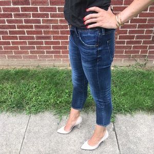 Red Card Cropped Denim Jeans